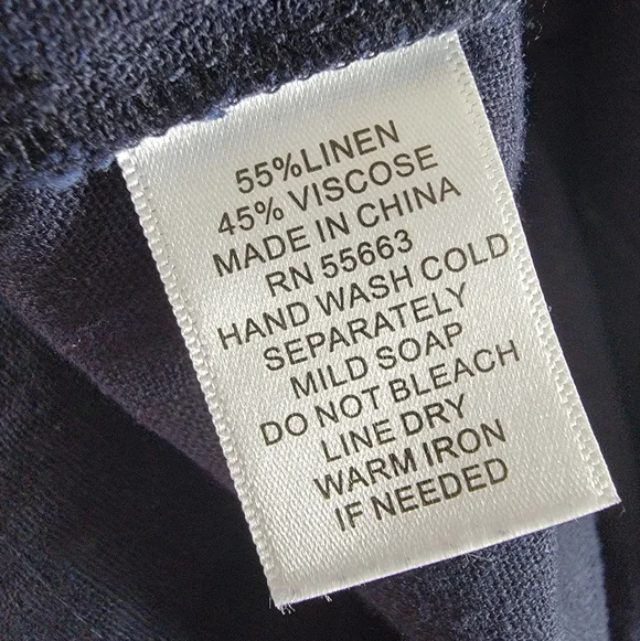 Cynthia Rowley Navy Linen blend coastal Dress Gold Shell Buttons Pockets Size L - Picture 6 of 11